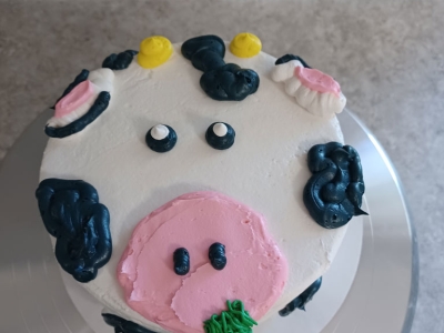 Cow Birthday Cake